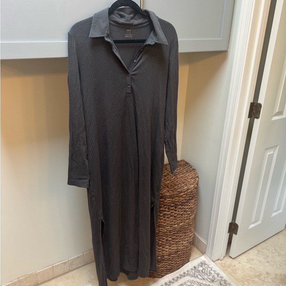 aerie ribbed polo maxi